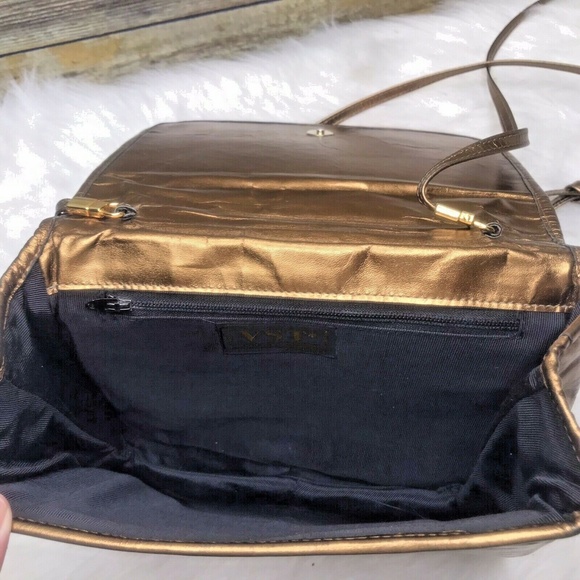 Vntg Very Special Things Metallic Woven Purse - Picture 10 of 12